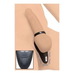 10X Silicone Cock Ring + Vibrating Taint Stimulator - Black -Sexspielzeug Geschäft 10x silicone cock ring vibrating taint stimulator black3
