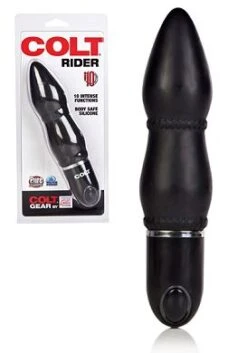 14 X 4,5 Cm Silikonvibrator Colt Rider Black