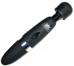 Massagestab Magic Wand Accu/Netzbetrieb Black 12000 Umd/min Extra Stark Mit Klatsch-Funkti