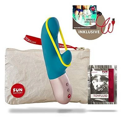 Fun Factory AMORINO Türkis Silikon Vibrator Für Sie Mit Stimulationsband (Set In 3 Fun Factory AMORINO Türkis Silikon Vibrator Für Sie Mit Stimulationsband (Set In