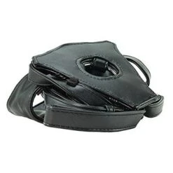 LUX FETISH Patent Leather Strap-on Geschirr Schwarz