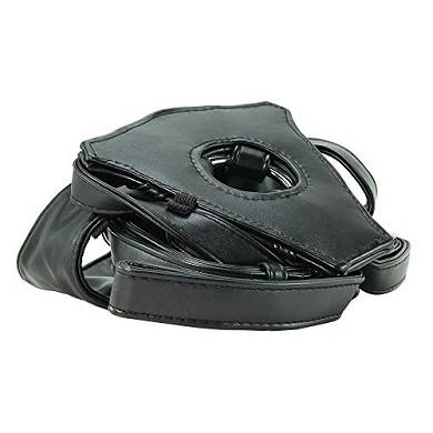 LUX FETISH Patent Leather Strap-on Geschirr Schwarz 3 LUX FETISH Patent Leather Strap-on Geschirr Schwarz