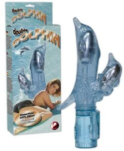25 X 3 - 4 Cm Vibrator Double Dolphin