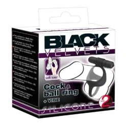 Black Velvets Cock + Ball Ring