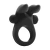 Bunny Cockring With Stimulating Ears Black -Sexspielzeug Geschäft bunny cockring with stimulating ears black