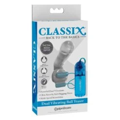 Pipedream Classix Dual Vibrating Ball Teaser Clear