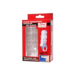 Size Matters Clear Sensations Enhancer Sex Sleeve -Sexspielzeug Geschäft clear sensations enhancer sex sleeve3