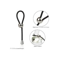 CalExotics E-Z Cinch Silicone Lasso Black -Sexspielzeug Geschäft e z cinch silicone lasso black3