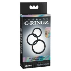 Pipedream Fantasy C-Ringz Silicone 3-Ring Stamina Set