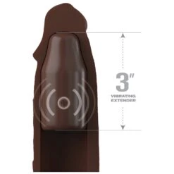 Pipedream FXTE 3" Vibrating Mega X-tension RC Brown 7 Pipedream FXTE 3" Vibrating Mega X-tension RC Brown -Sexspielzeug Geschäft fxte 3 vibrating mega x tension rc brown3