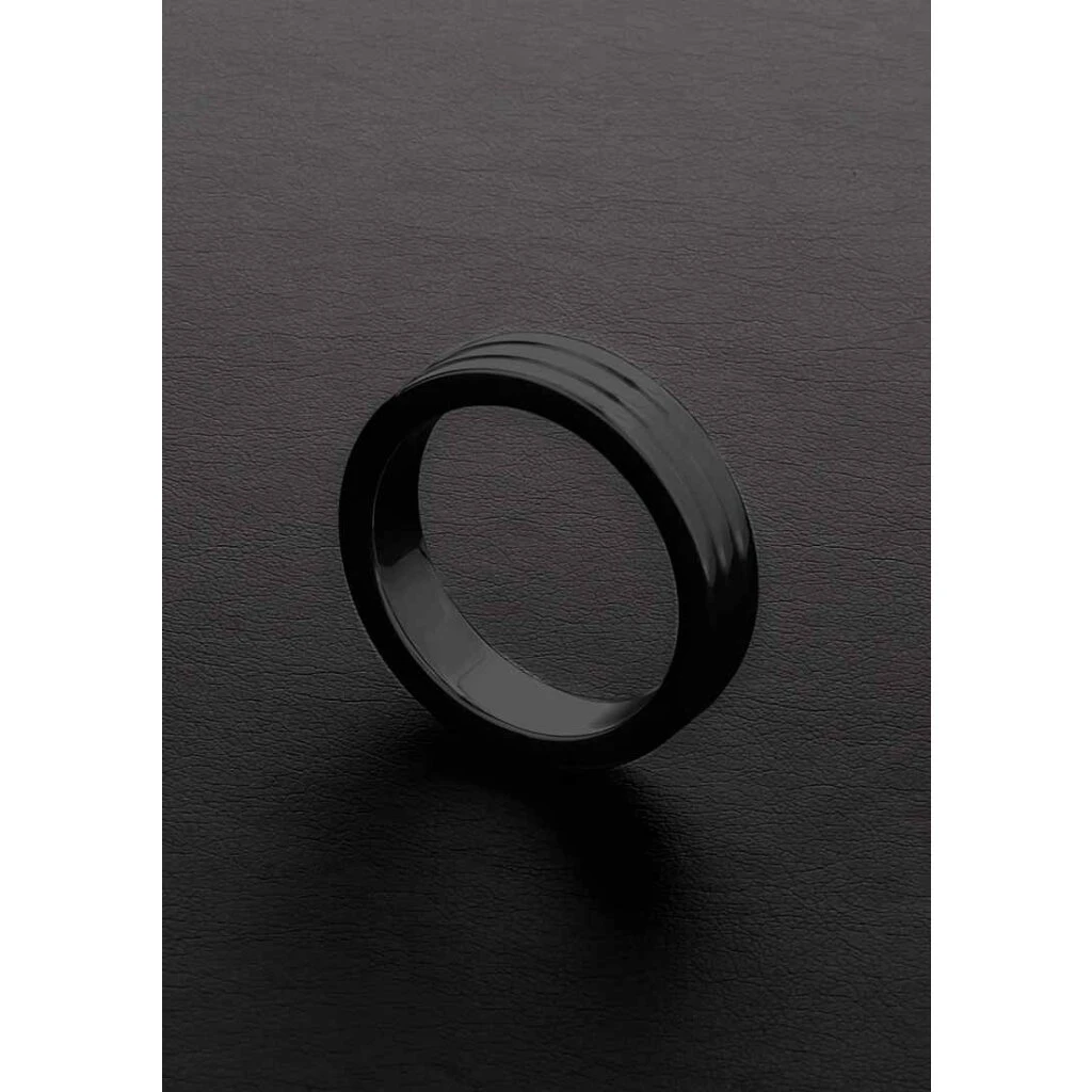 Golden Black Ribbed C-Ring (10x45mm) 3 Golden Black Ribbed C-Ring (10x45mm)