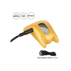 CalExotics Horny AF Vibrating Cock Ring Yellow -Sexspielzeug Geschäft horny af vibrating cock ring yellow7