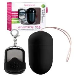 10 Speed Remote Vibrating Egg Black Big