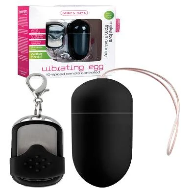 10 Speed Remote Vibrating Egg Black Big 3 10 Speed Remote Vibrating Egg Black Big