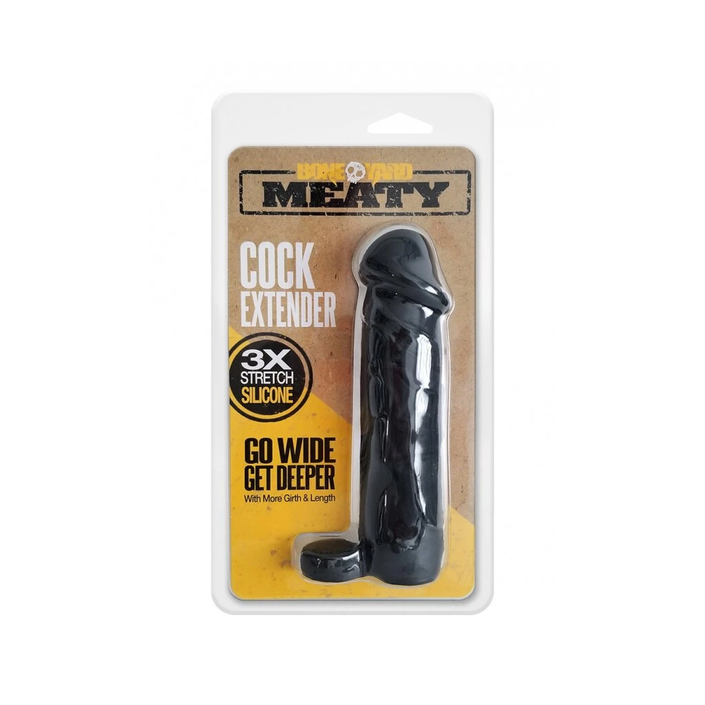 Meaty Cock Extender - Black 4 Meaty Cock Extender - Black – Bild 2