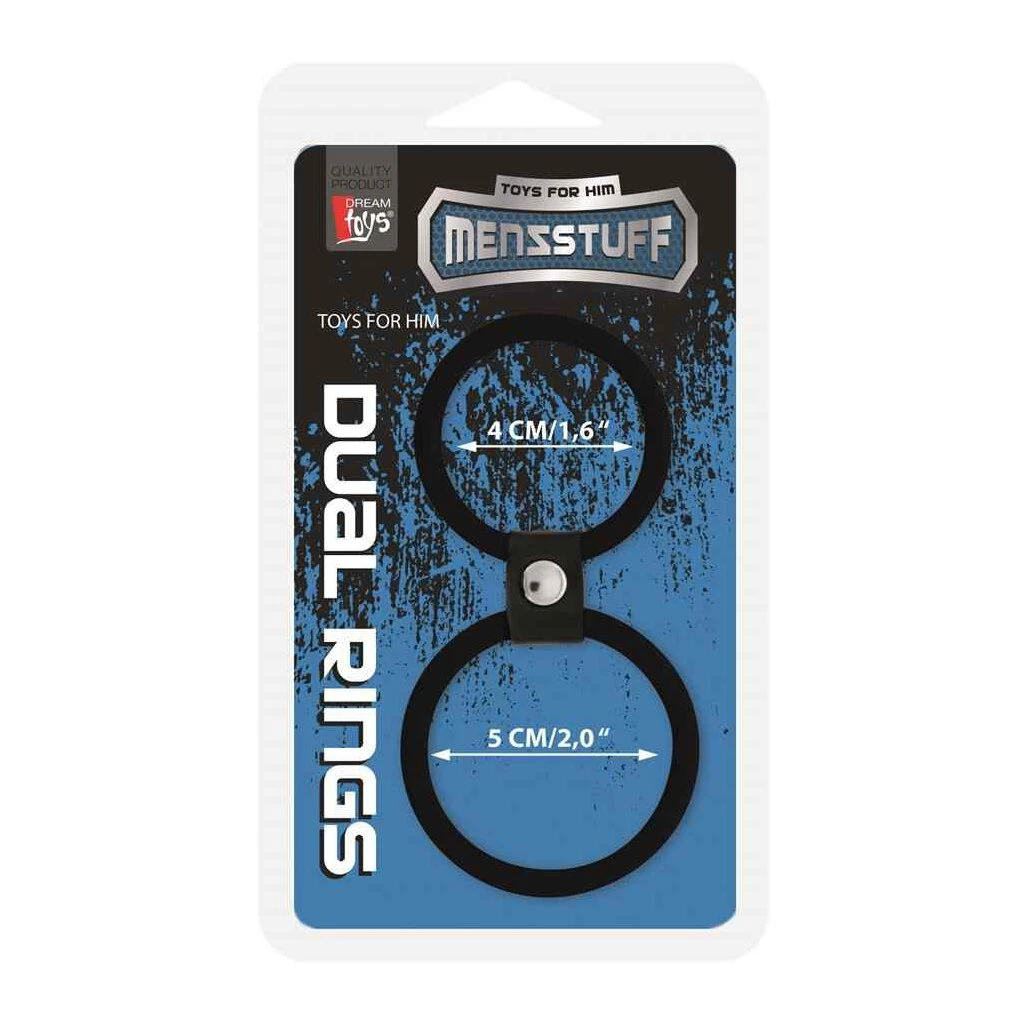 Dream Toys Menzstuff Dual Rings In Schwarz 4 Dream Toys Menzstuff Dual Rings In Schwarz – Bild 2