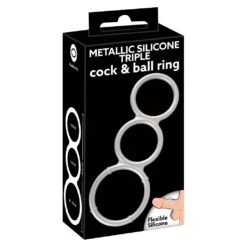 You2Toys Metallic Silicone Triple Ring