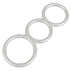 You2Toys Metallic Silicone Triple Ring -Sexspielzeug Geschäft metallic silicone triple ring3
