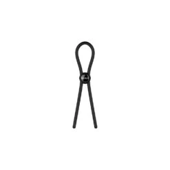 Nexus Forge Single Adjustable Lasso Silicone Cock Ring Black