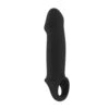 No.33 - Stretchy Penis Extension - Black -Sexspielzeug Geschäft no33 stretchy penis extension black