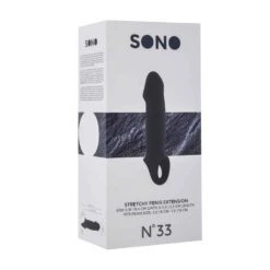 No.33 - Stretchy Penis Extension - Black -Sexspielzeug Geschäft no33 stretchy penis extension black3