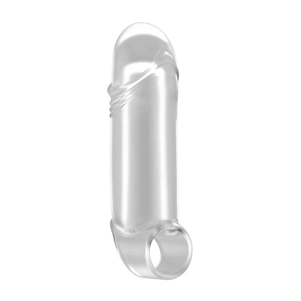 No.35 - Stretchy Thick Penis Extension - Translucent 3 No.35 - Stretchy Thick Penis Extension - Translucent