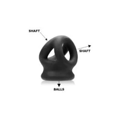 Oxballs Tri-Squeeze Cocksling &amp; Ballstretcher Black Ice -Sexspielzeug Geschäft oxballs tri squeeze cocksling ballstretcher black ice4