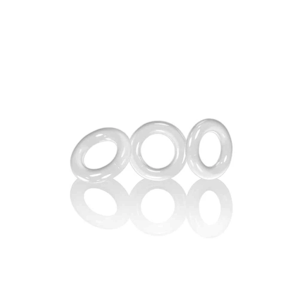 Oxballs Willy Rings 3-pack Cockrings White 3 Oxballs Willy Rings 3-pack Cockrings White