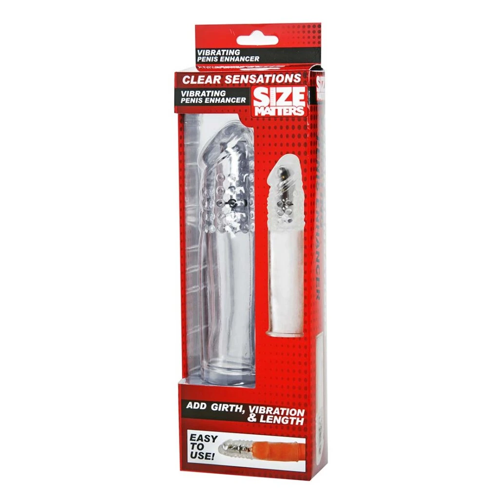 Size Matters Penis Vibro Sleeve With Bullet 3 Size Matters Penis Vibro Sleeve With Bullet