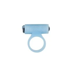 PowerBullet Cosmic Cock Ring With Bullet 9 Function Glow In The Dark Blue