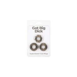 PowerBullet Got Big Dick 3 Pack Rings -Sexspielzeug Geschäft powerbullet got big dick 3 pack rings8