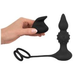 Rebel RC Butt Plug With Cock &amp; Ball Rings -Sexspielzeug Geschäft rebel rc butt plug with cock ball rings8