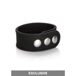 CalExotics Silicone 3-Snap Erection Ring Black -Sexspielzeug Geschäft silicone 3 snap erection ring black4