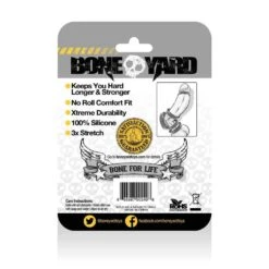 Silicone Ring - Black - 40mm -Sexspielzeug Geschäft silicone ring black 40mm3