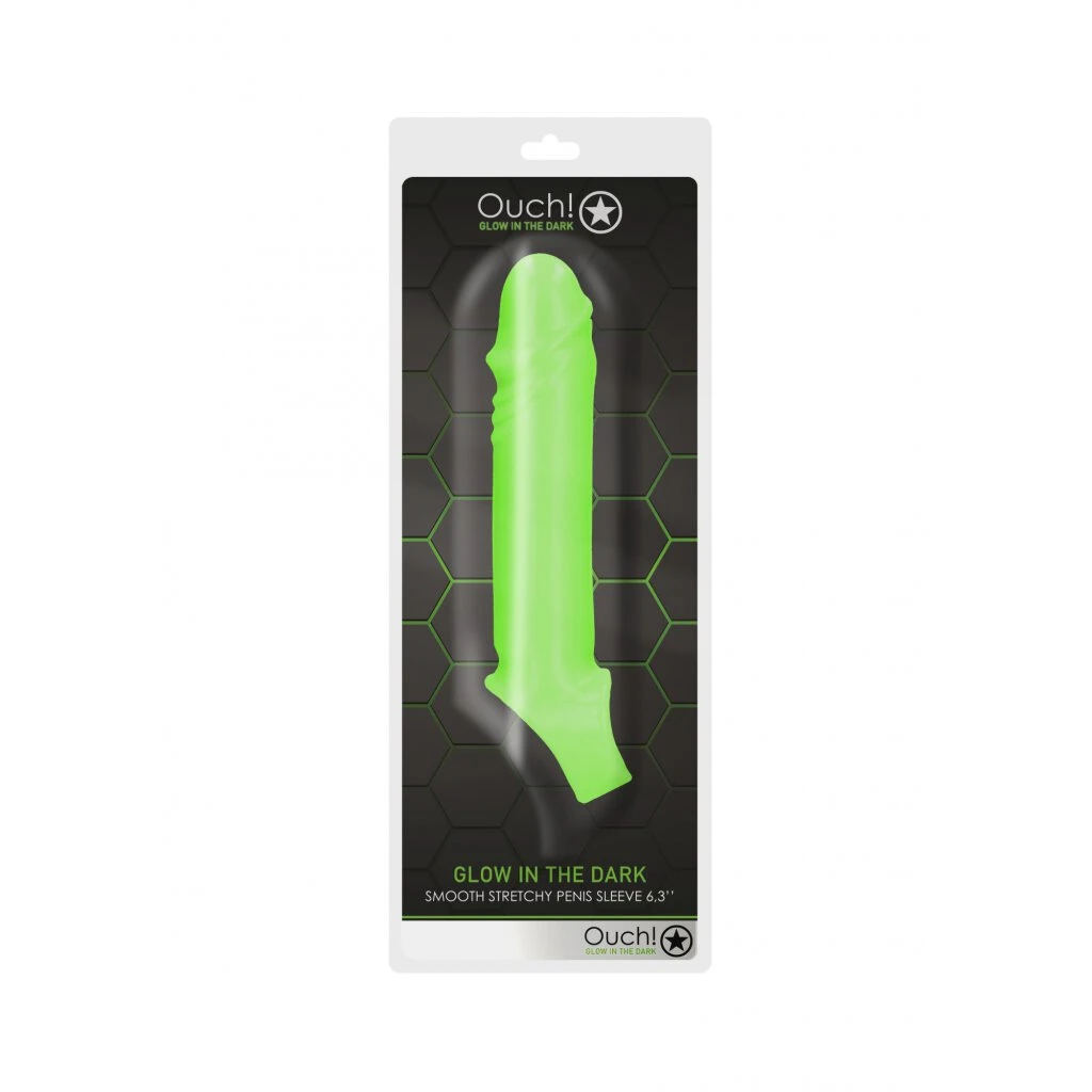 Smooth Stretchy Penis Sleeve - Glow In The Dark 4 Smooth Stretchy Penis Sleeve - Glow In The Dark – Bild 2