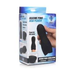 XR Brands TV Silicone Penis Head Teaser - Black -Sexspielzeug Geschäft tv silicone penis head teaser black2
