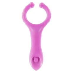 ToyJoy Vibrating Clit-Stim C-Ring Purple