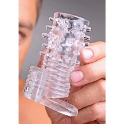 Size Matters Vibrating Textured Erection Sleeve -Sexspielzeug Geschäft vibrating textured erection sleeve4