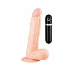 Rowdy By NMC - Realistic Dong With Scrotum. 8.5' Mit Vibration - Dildo In Penis Form Mit